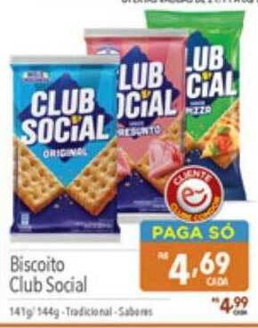 Supermercados Condor Biscoito club social oferta