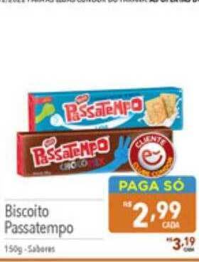 Supermercados Condor Biscoito passatempo oferta
