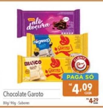 Supermercados Condor Chocolate garoto oferta