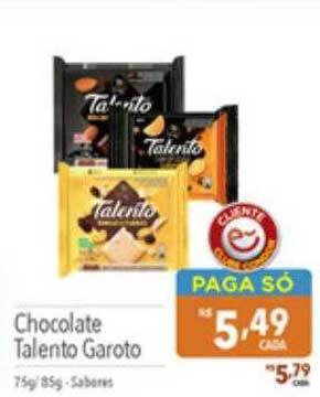 Supermercados Condor Chocolate talento garoto oferta