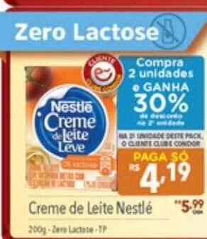 Supermercados Condor Creme de leite nestlé oferta