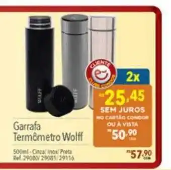 Garrafa termômetro wolff