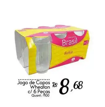 Jogo De Copos Wheaton C 6 Peças