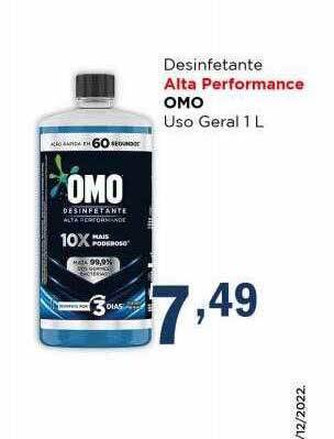 Supermercados Mundial Desinfetante alta performance omo uso geral oferta