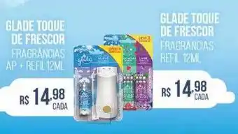 Supermercados Mundial Glade toque de frescor fragrâncias ap + refil glade toque de frescor fragrâncias refil oferta