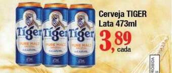 Supermercados Unidos Cerveja tiger lata oferta
