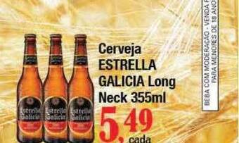 Supermercados Unidos Cerveja estrella galicia long neck oferta