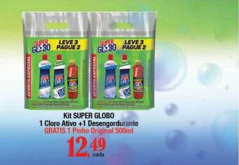 Supermercados Unidos Kit super globo 1 cloro ativo + 1 desengordurante oferta