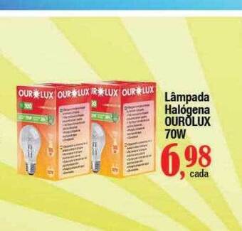 Supermercados Unidos Lâmpada halógena ourolux 70w oferta