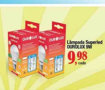Supermercados Unidos Lâmpada superled ourolux 9w oferta