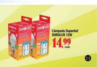 Supermercados Unidos Lâmpada superled ourolux 12w oferta