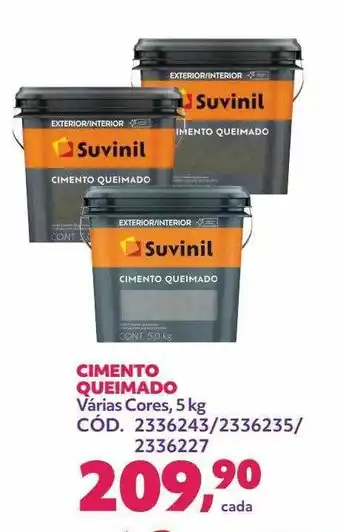Cimento queimado várias cores 5 kg suvinil