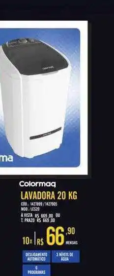 Zema Colormaq lavadora 20 kg oferta