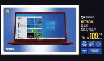 Zema Positivo notebook oferta