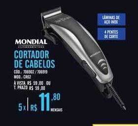 Zema Mondial cortador de cabelos oferta