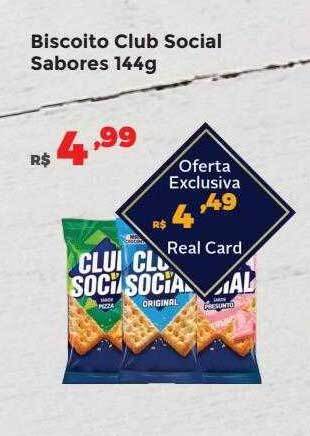 Villarreal Supermercados Biscoito club social sabores oferta