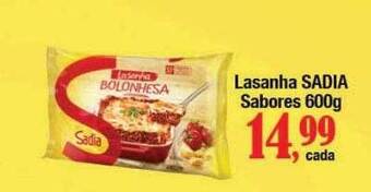 Supermercados Unidos Lasanha sadia sabores oferta