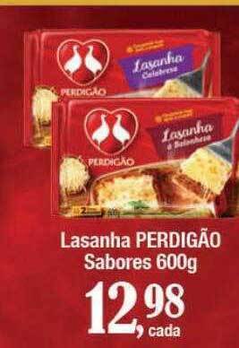 Supermercados Unidos Lasanha perdigão sabores oferta