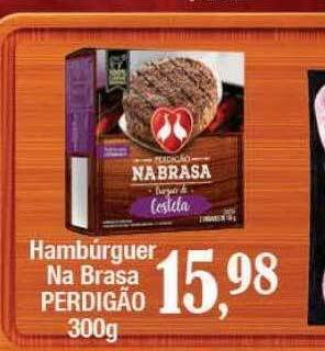 Supermercados Unidos Hambúrguer na brasa perdigão oferta