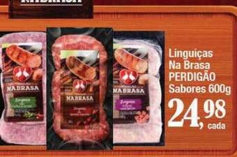 Supermercados Unidos Linguiças na brasa perdigão sabores oferta