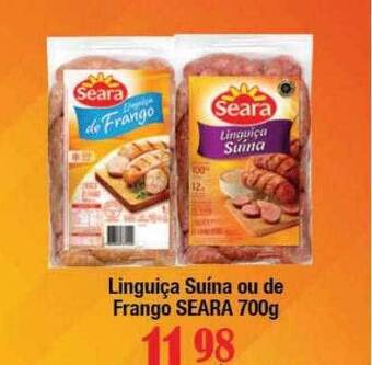 Supermercados Unidos Linguiça suína ou de frango seara oferta