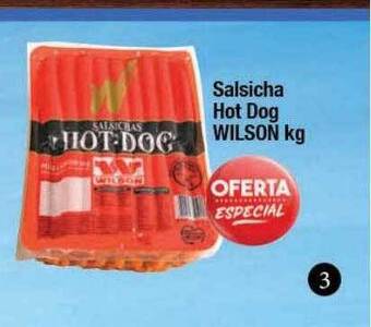 Supermercados Unidos Salsicha hot dog wilson oferta