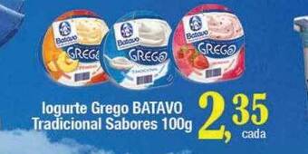 Supermercados Unidos Iogurte grego batavo tradicional sabores oferta
