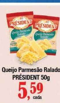Supermercados Unidos Queijo parmesão ralado président oferta