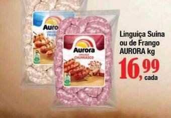 Supermercados Unidos Linguiça suína ou de frango aurora oferta