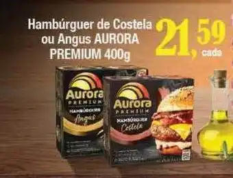Supermercados Unidos Hambúrguer de costela ou angus aurora premium oferta