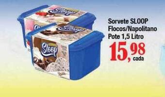 Supermercados Unidos Sorvete sloop flocos napolitano oferta