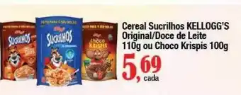 Supermercados Unidos Cereal sucrilhos kellogg's original ou doce de leite oferta