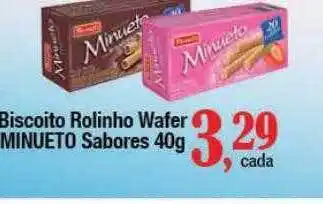 Supermercados Unidos Biscoito rolinho wafer minueto oferta