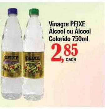 Supermercados Unidos Vinagre peixe álcool ou álcool colorido oferta