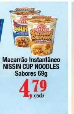 Supermercados Unidos Macarrão instantâneo nissin cup noodles oferta