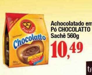 Supermercados Unidos Achocolatado em pó chocolatto oferta
