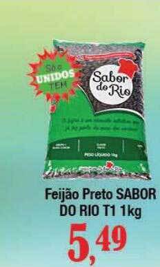 Supermercados Unidos Feijão preto sabor do rio t1 oferta