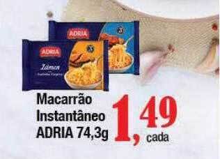Supermercados Unidos Macarrão instantâneo adria oferta
