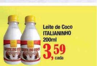 Supermercados Unidos Leite de coco italianinho oferta