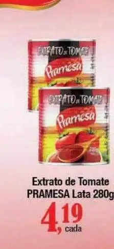 Supermercados Unidos Extrato de tomate pramesa oferta