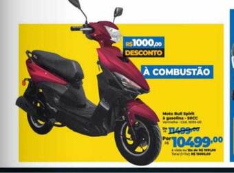 Lojas Becker Moto bull spirit à gasolina 50 cc oferta