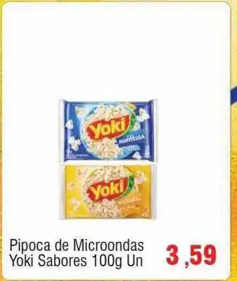 Spani Atacadista Pipoca de microondas yoki sabores un oferta
