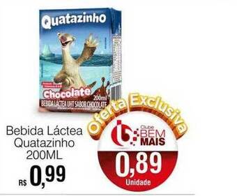 Supermercado Bem Barato Bebida láctea quatazinho oferta