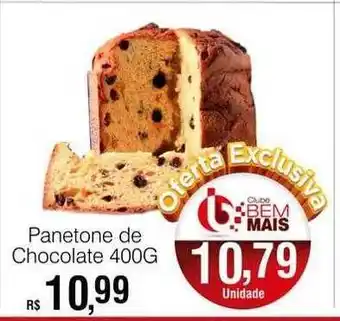 Supermercado Bem Barato Panetone de chocolate oferta