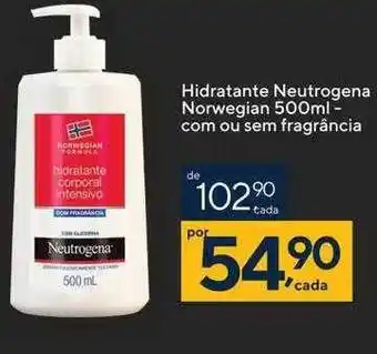 Drogaria Coop Hidratante netrogena norwegian 500ml com ou sem fragrância oferta