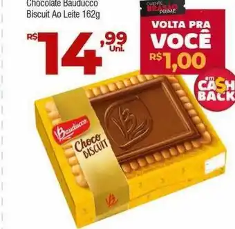 Brasão Supermercados Chocolate bauducco biscuit ao leite oferta