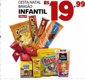 Cesta natal brasão infantil