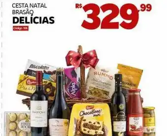Cesta natal brasão delicias