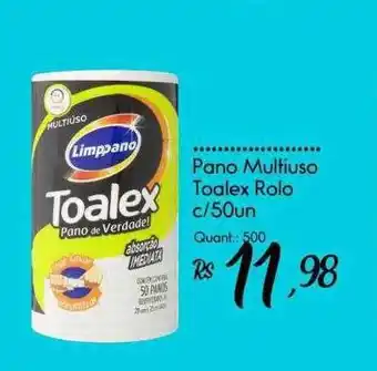 Giassi Supermercados Pano multiuso toalex rolo c 50un oferta