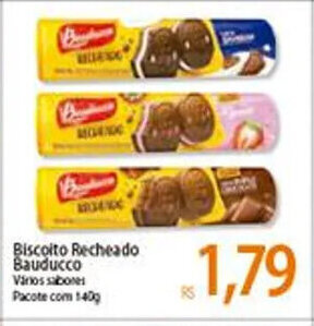 Atacadão Biscoito Recheado Bauducco 140g oferta